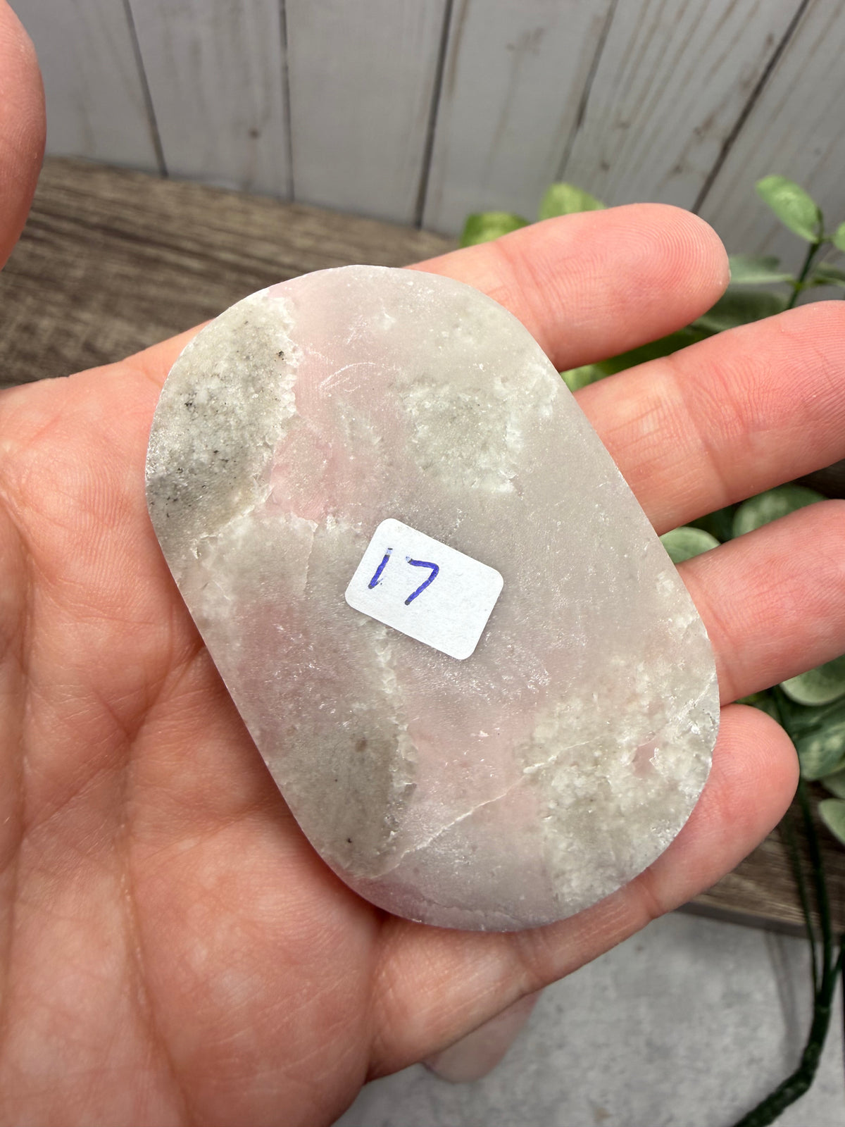 Pink Opal Palm Stones