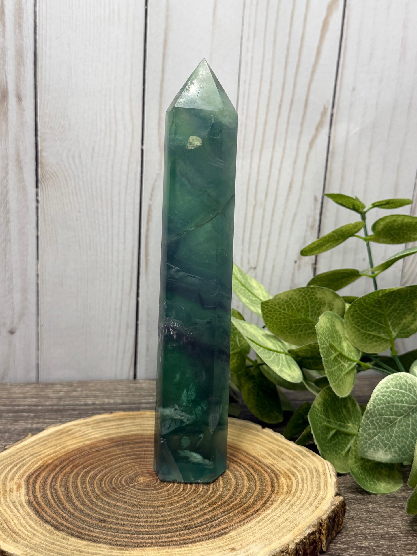 Snowflake/Feather Fluorite Tower