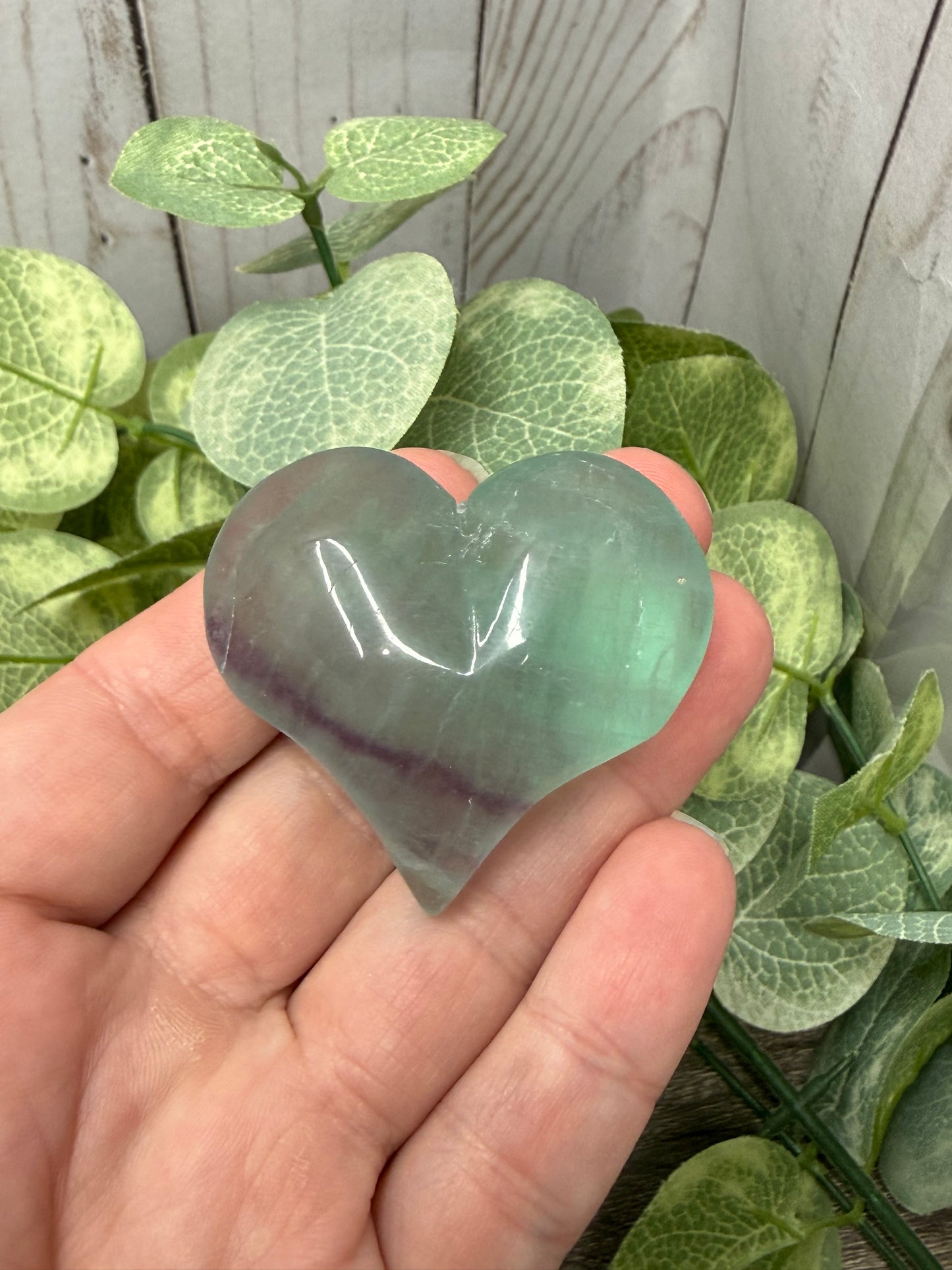 Fluorite Carved Hearts