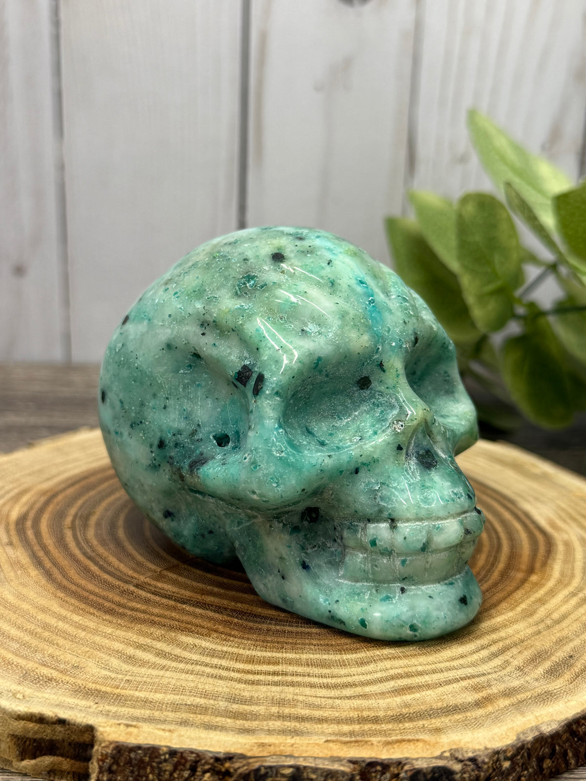 Large Phoenix Stone Skull