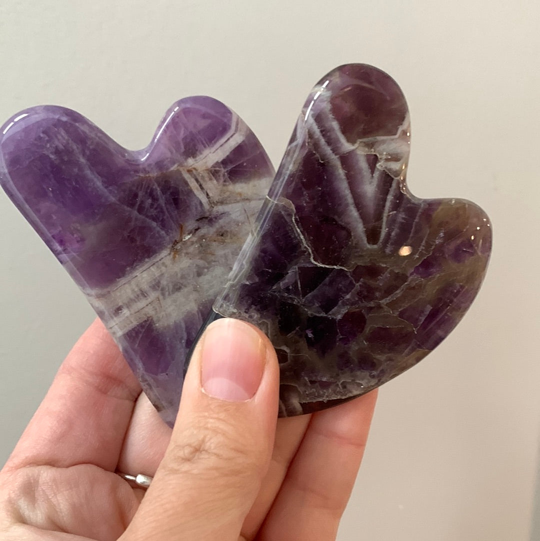 Gua Sha- Chevron Amethyst