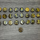 Tigers Eye Rune SetElder Futhark Lettering