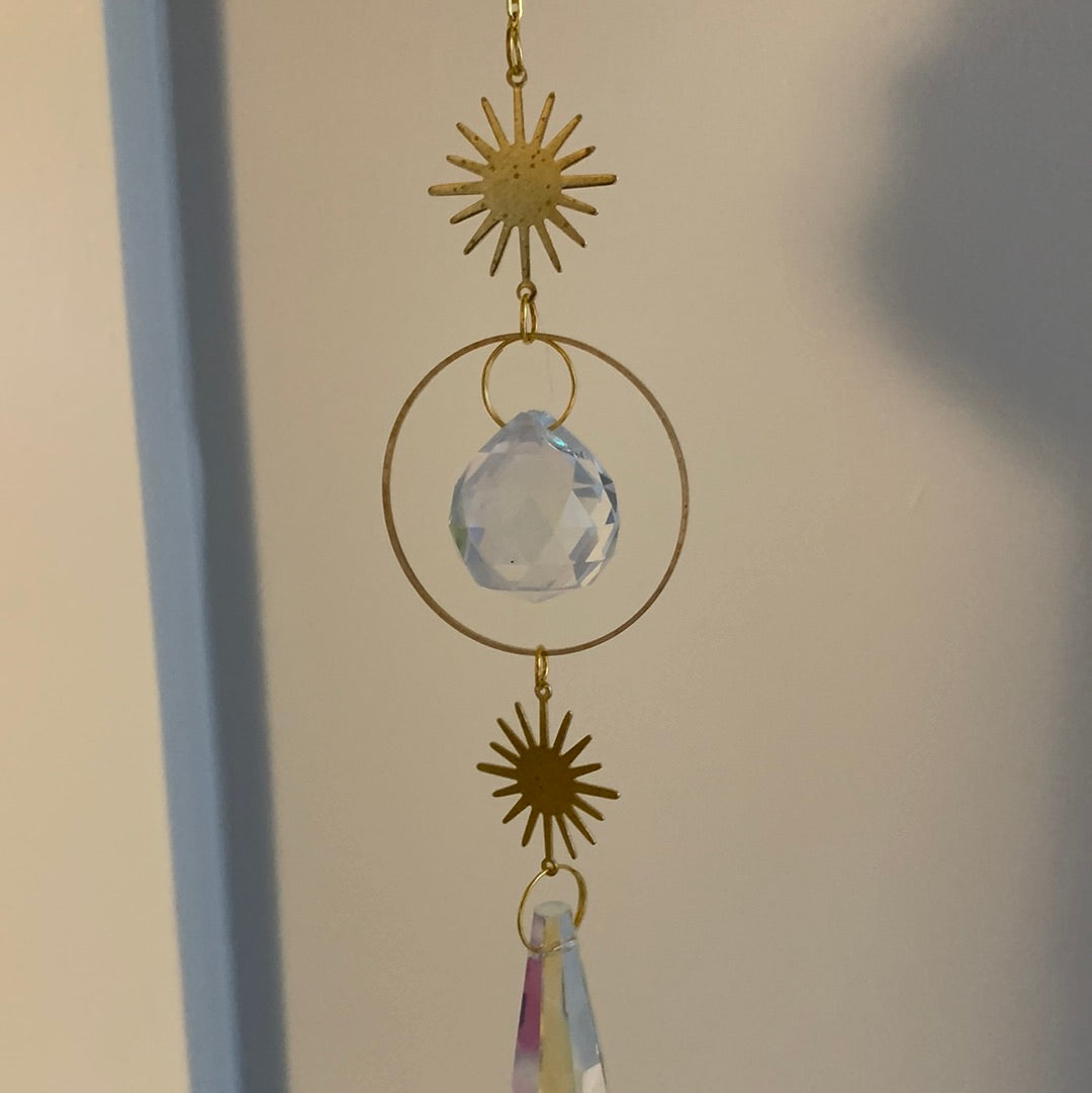 Gold Sun Catcher - One Circle