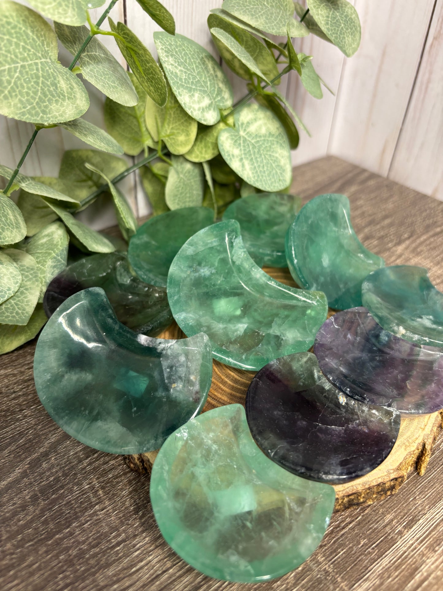 Fluorite Moon Bowls