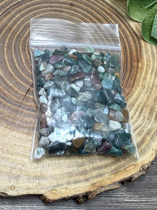 Ocean Jasper Crystal Chip Bag