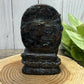 Ganesh Garnet and Astrophyllite Carving - Statement Piece
