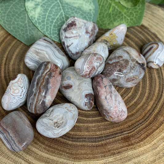 Mexican Lace Agate Tumbles