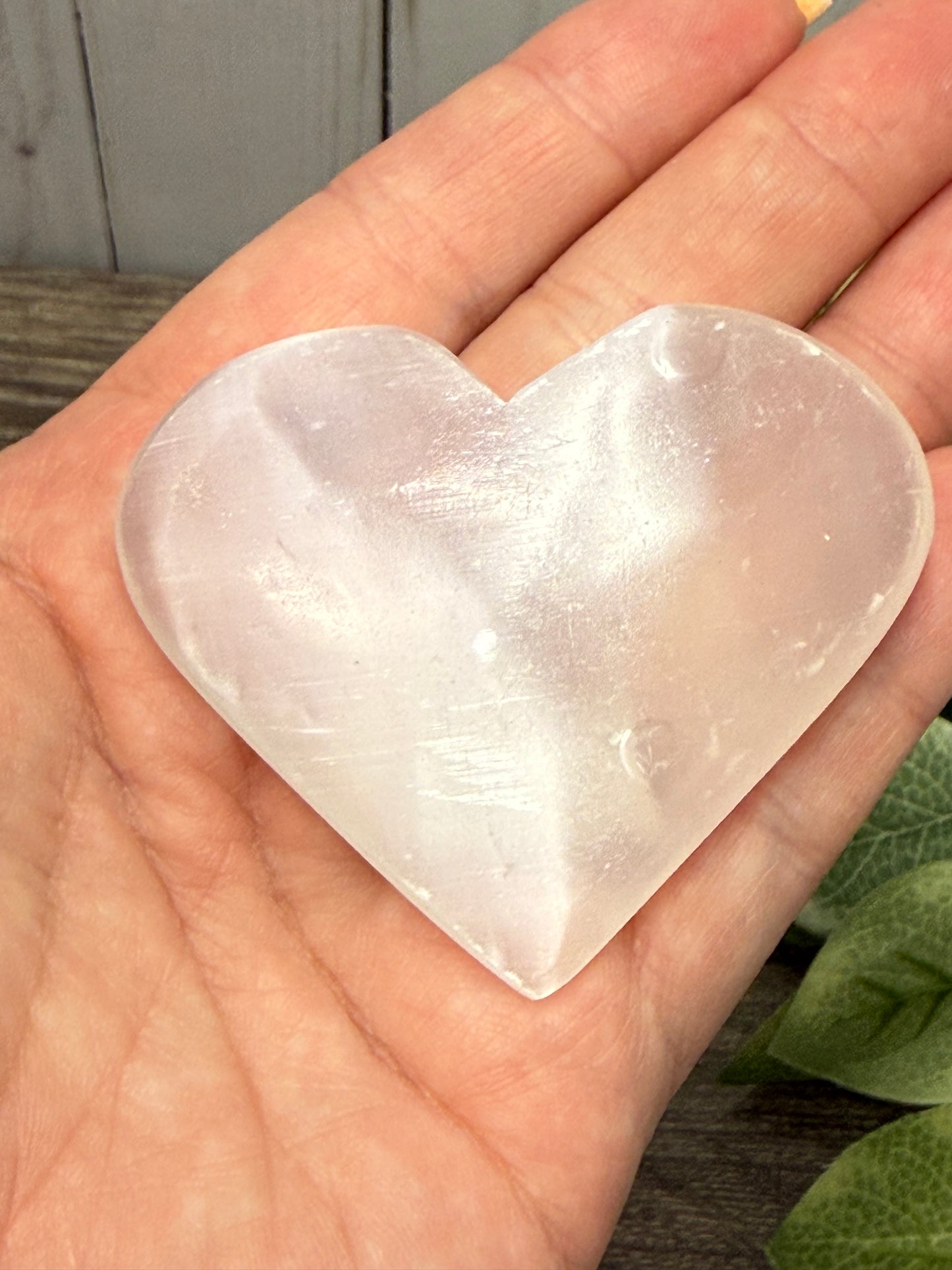 Selenite Hearts