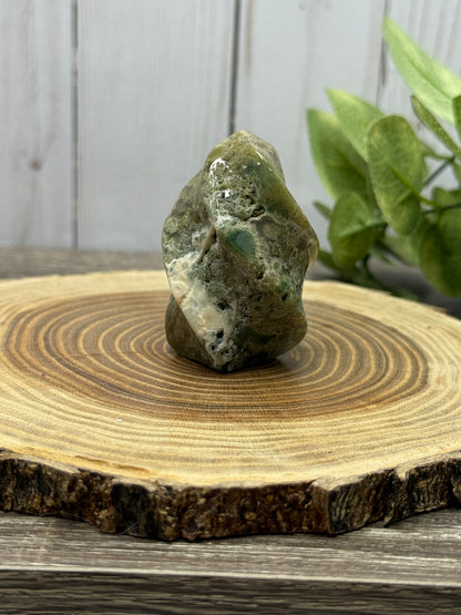 Moss Agate Flames