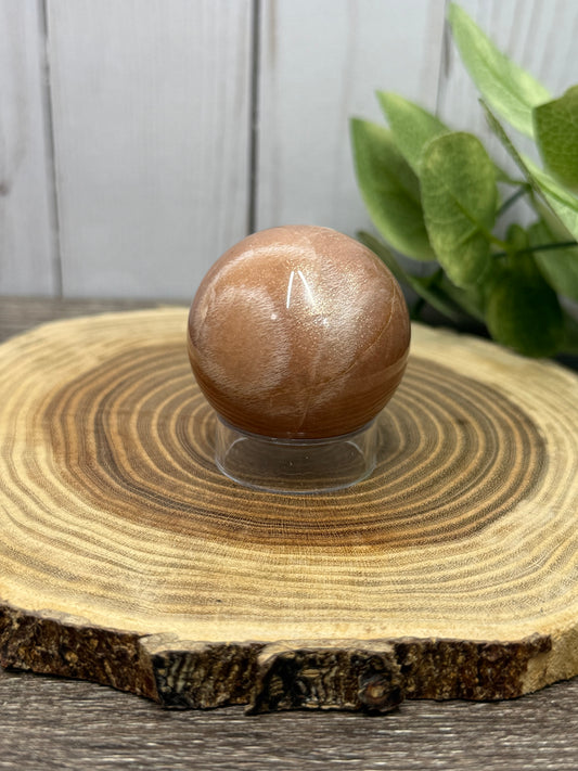 Peach Moonstone Spheres