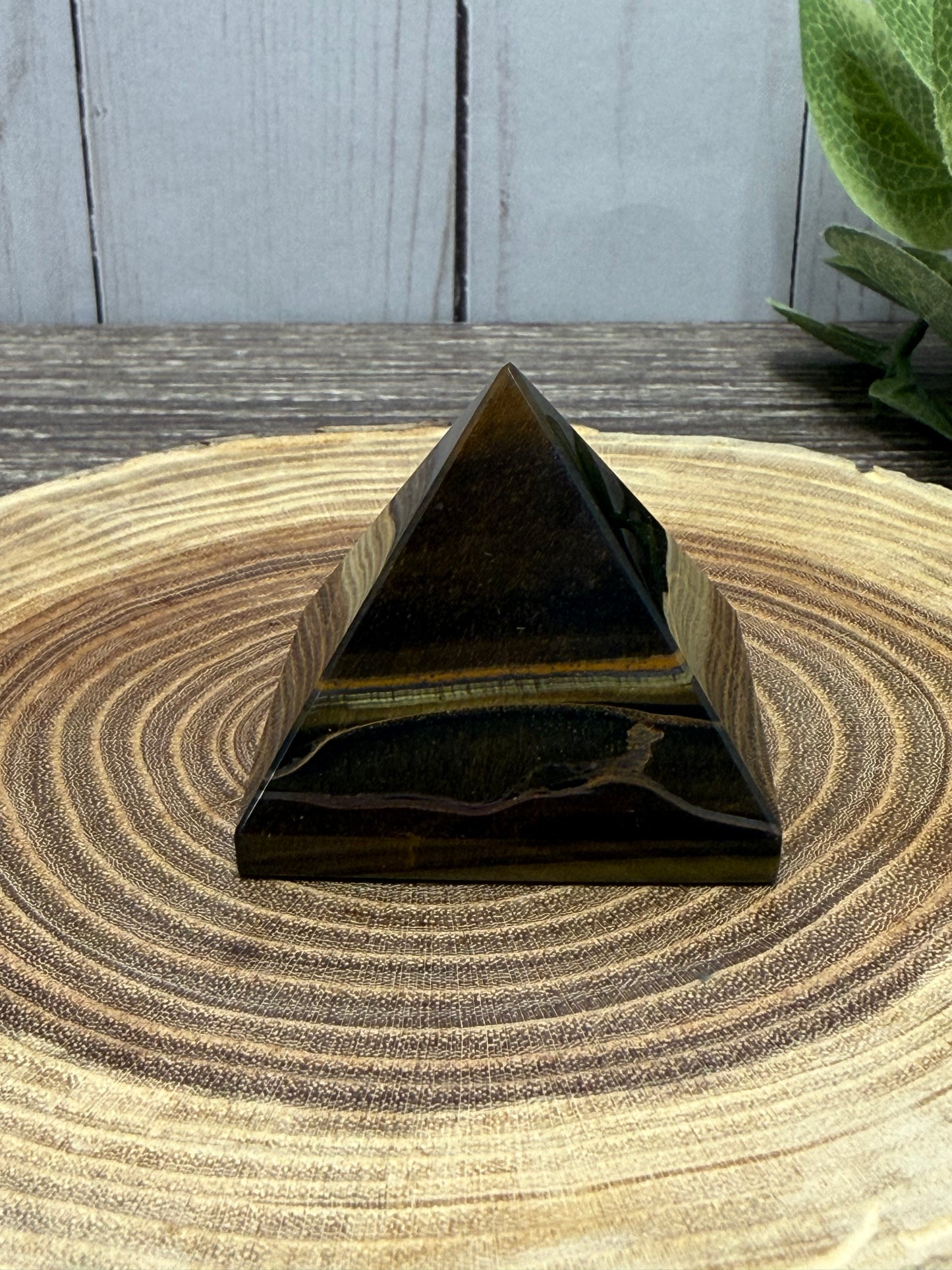 Tigers Eye Pyramid