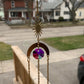 Gold Sun Catcher - Moon, Tear Drop Bottom