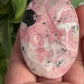 Pink Rhodonite Palm Stones