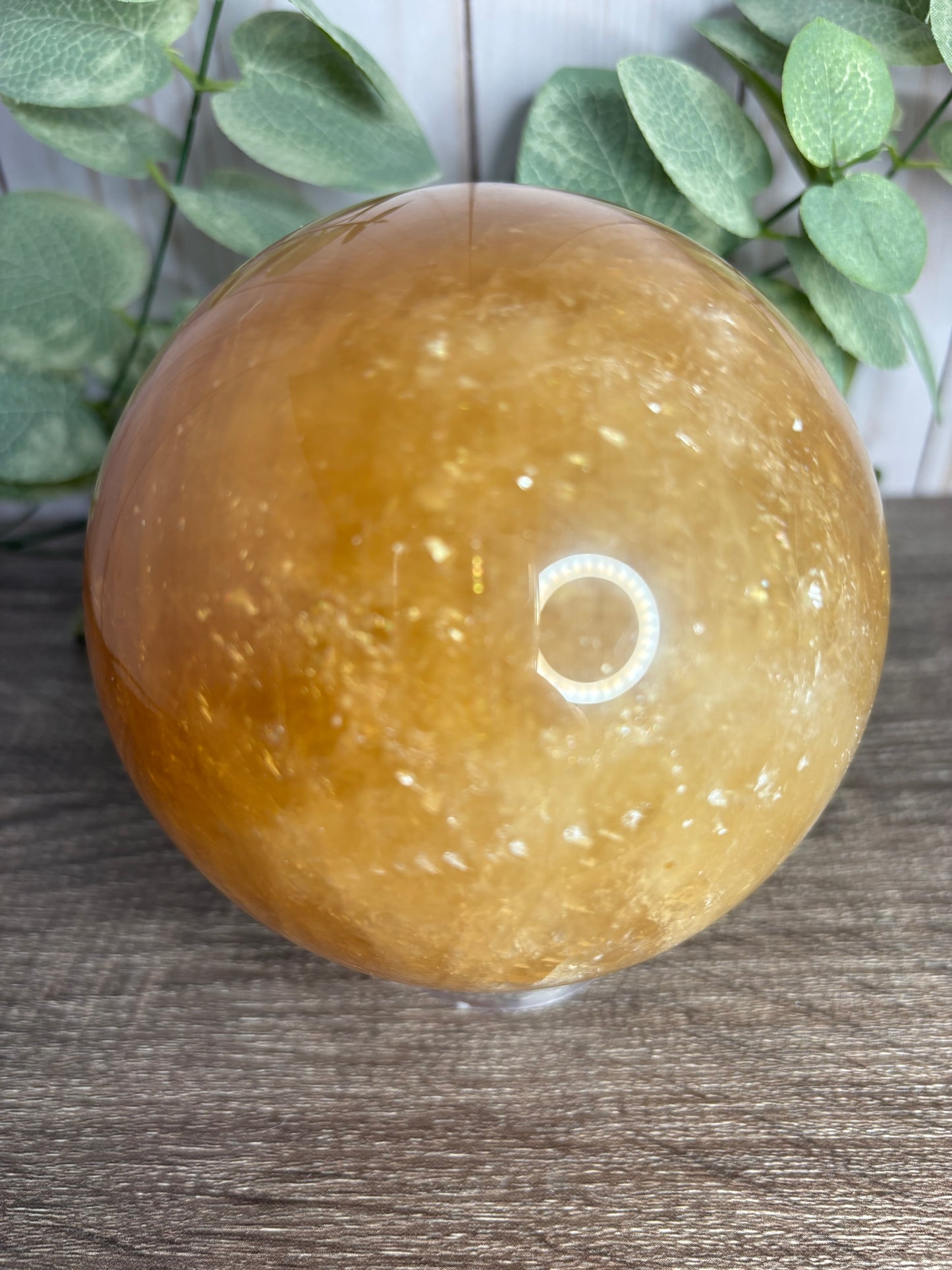 Honey Calcite Spheres