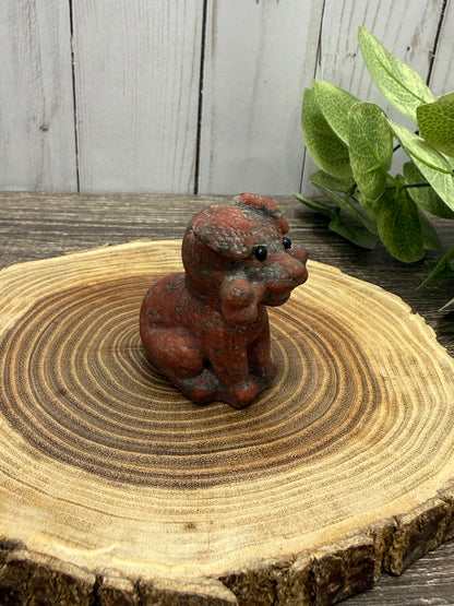 Dog With Bone Carvings