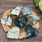 Moss Agate Hearts