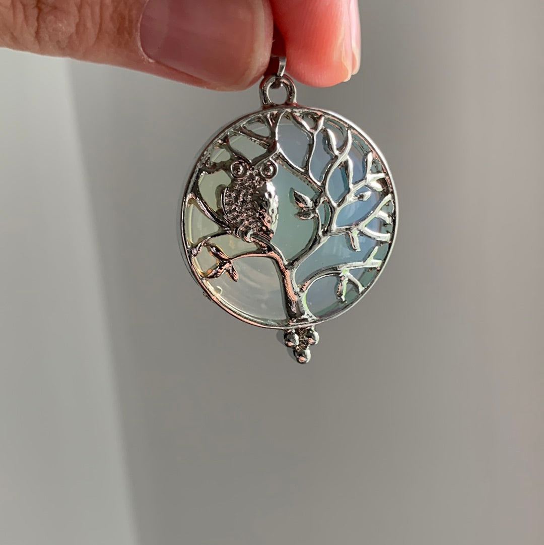 Owl in Tree Pendant