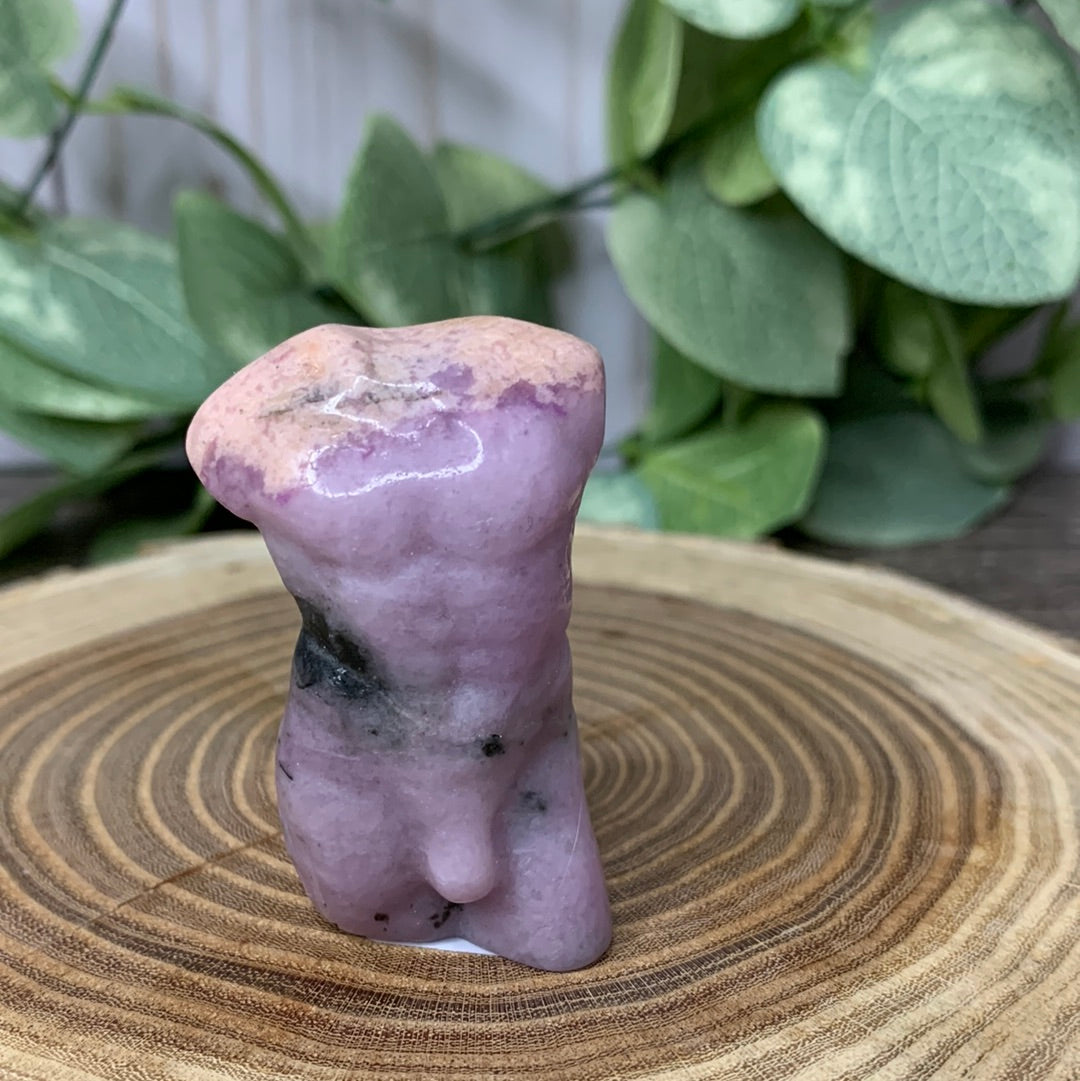 Male Body Crystal Carvings - Lepidolite - Medium