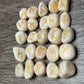 Peach Moonstone Rune Stones Set #2 Crystal with Elder Futhark Letterings