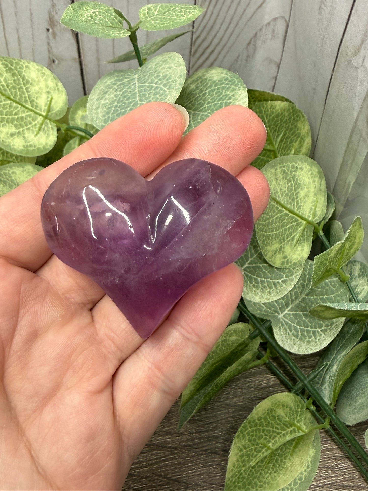 Fluorite Carved Hearts