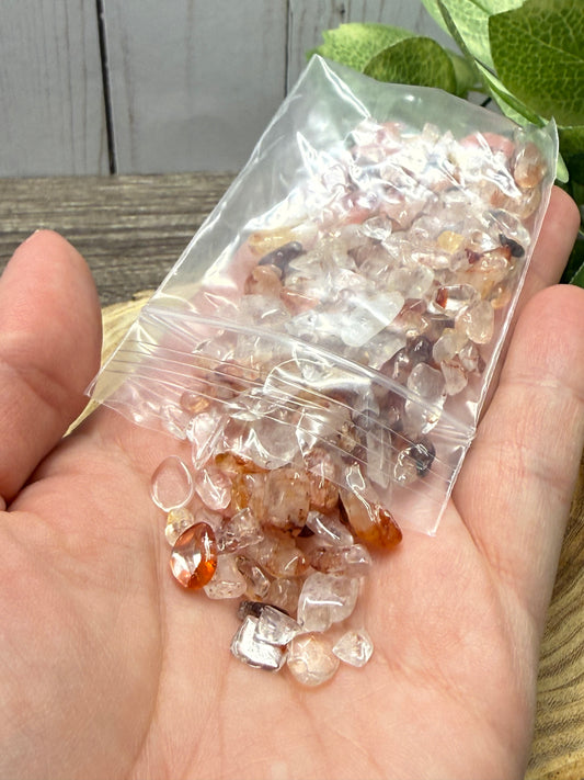 Fire Quartz (Small) Crystal Chips