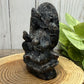 Ganesh Garnet and Astrophyllite Carving - Statement Piece