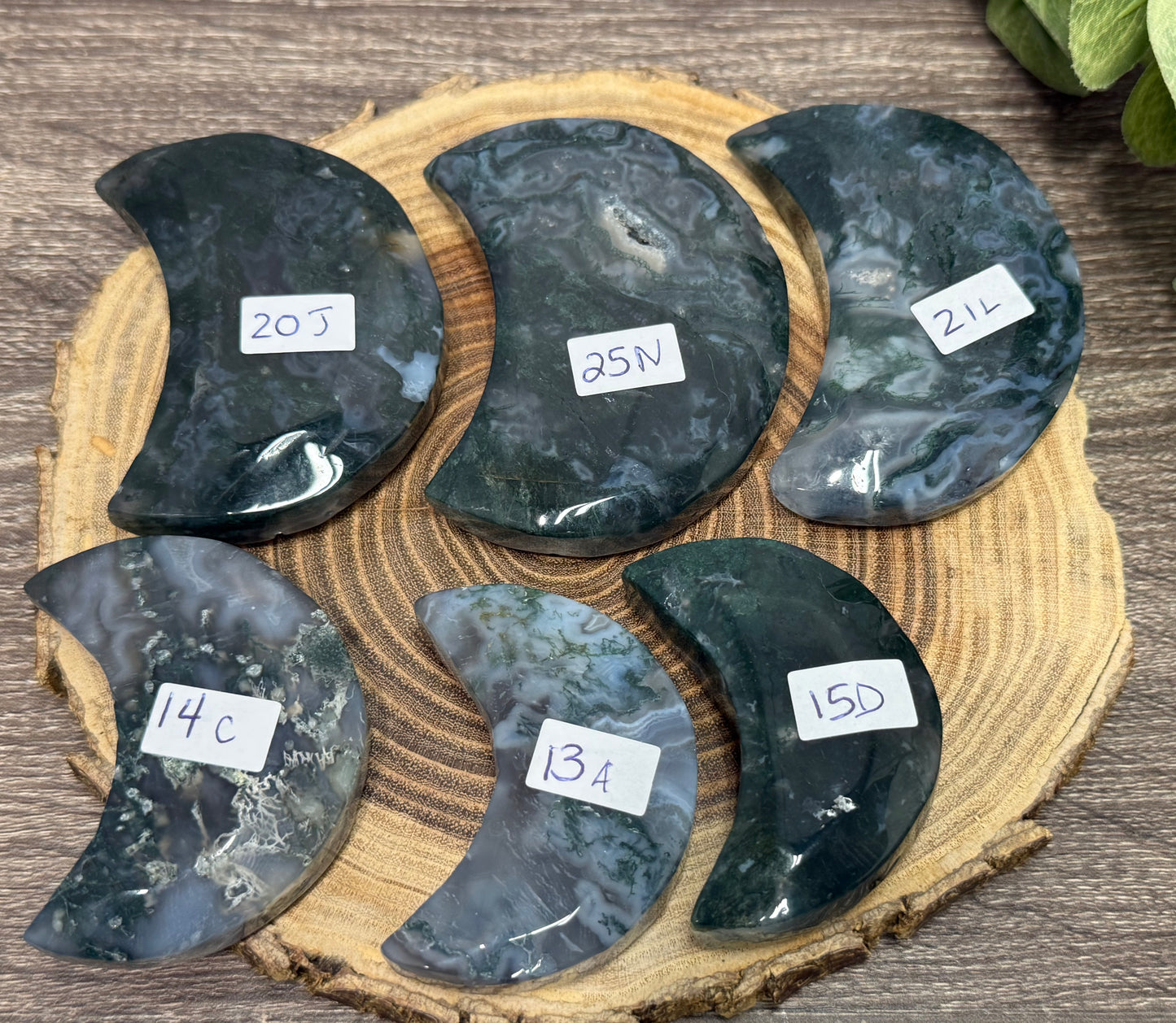 Moss Agate Moon