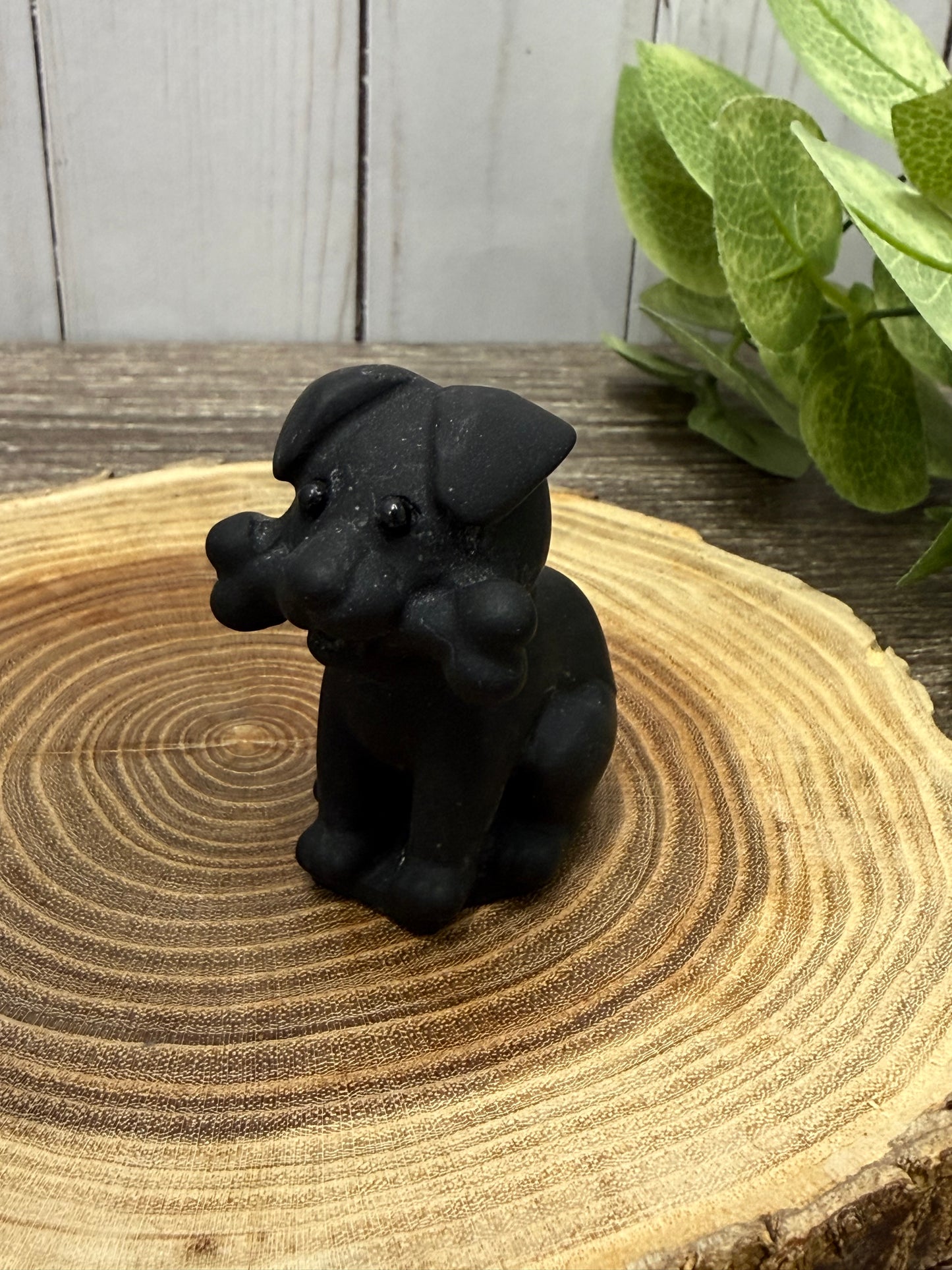 Dog With Bone Carvings
