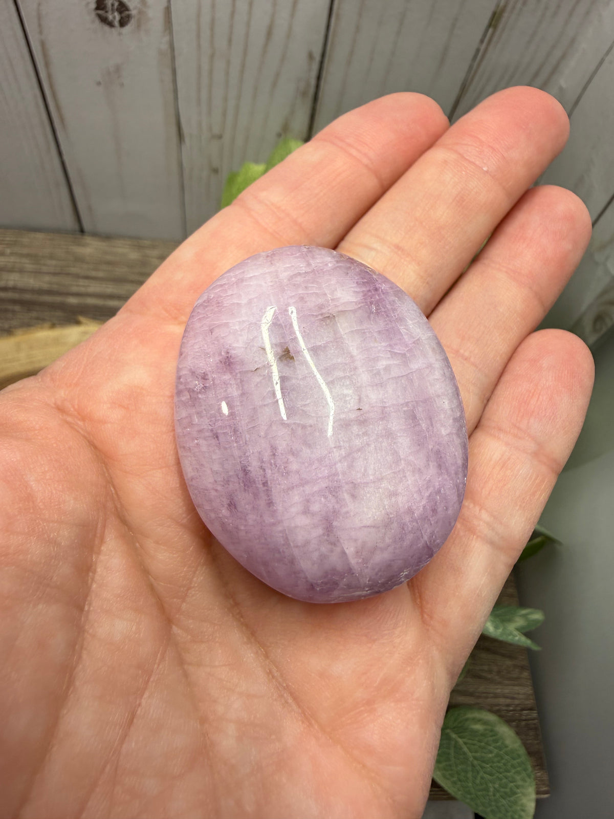 Kunzite Palm Stones