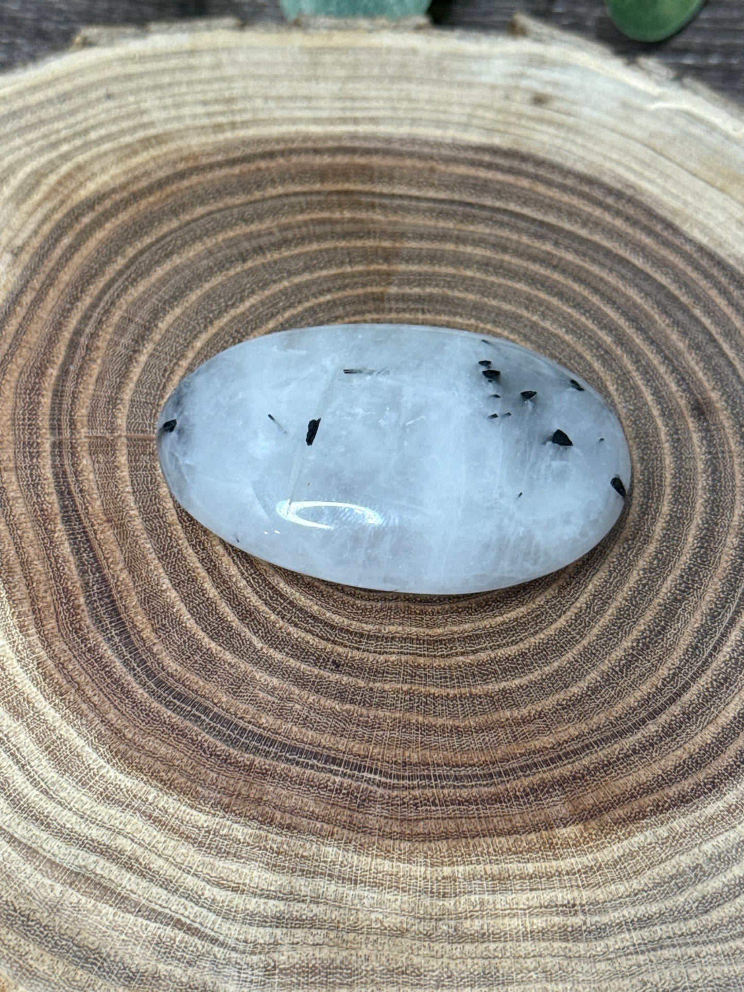 Tourmalated Quartz Palm Stones