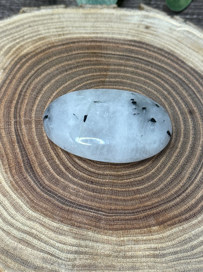 Tourmalated Quartz Palm Stones
