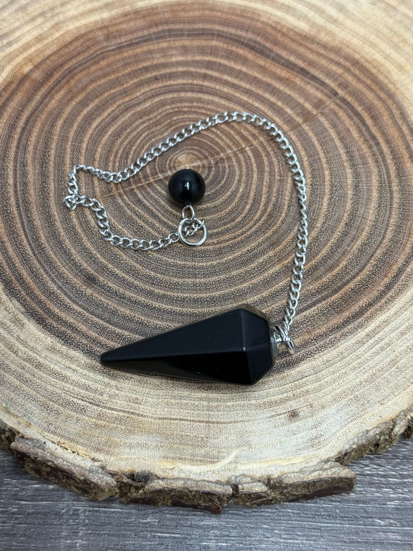 Pendulum Tapered Style - Black Obsidian