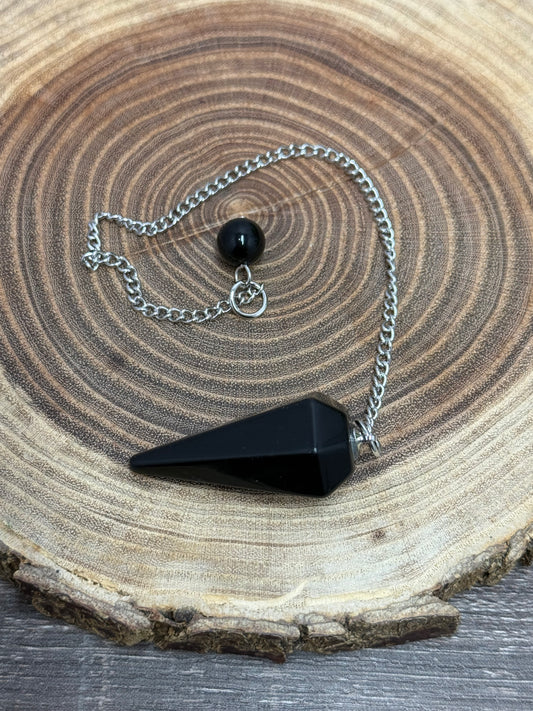 Pendulum Tapered Style - Black Obsidian