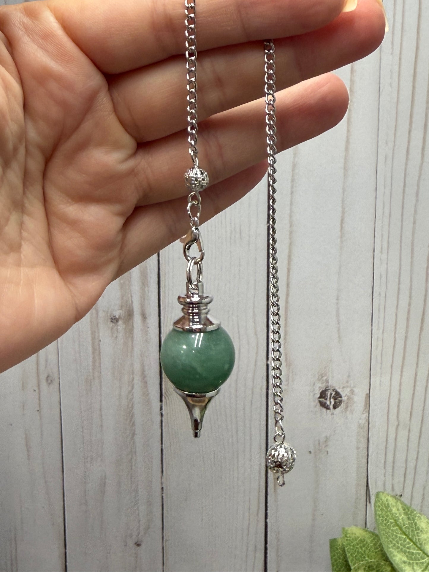 Pendulum Rounded - Green Aventurine