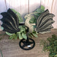 Dragon Wings on Stand - Black Obsidian Large