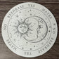 Pendulum Board -  Moon and Sun - double sided