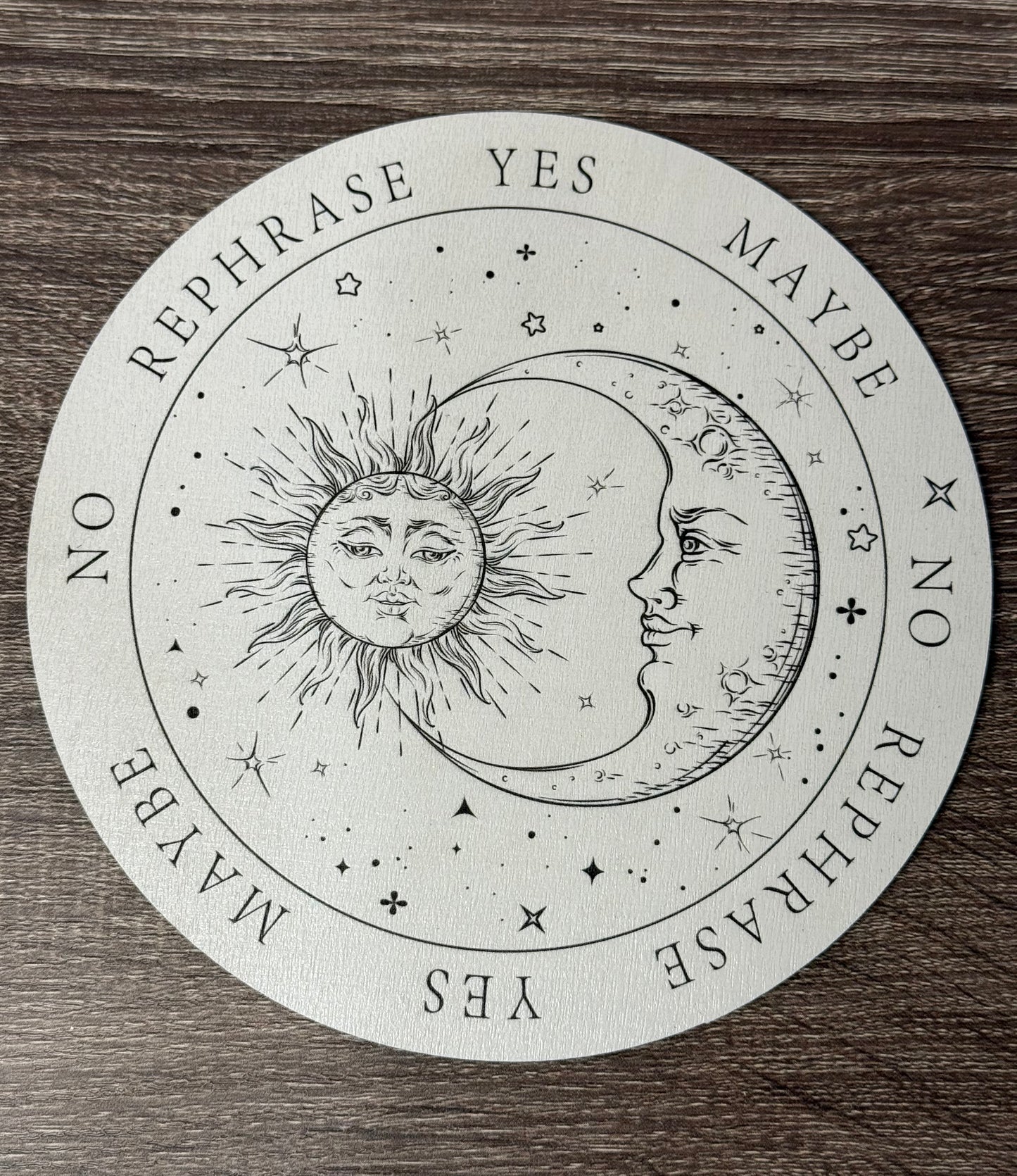 Pendulum Board -  Moon and Sun - double sided
