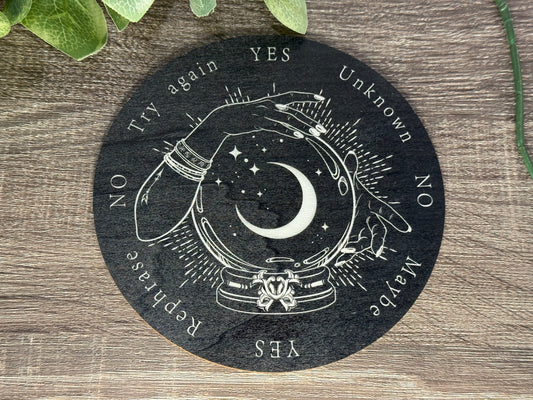 Pendulum Board - Mystic Crystal Ball & Moon - double sided