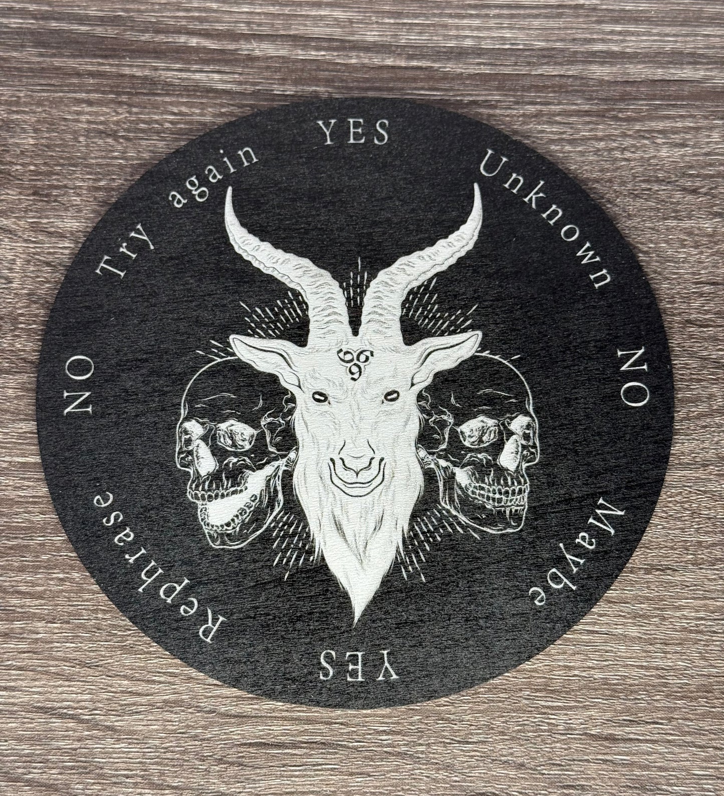 Pendulum Board - Goat and Skulls - double sided