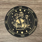 Pendulum Board - Skull Moon Phases Roses