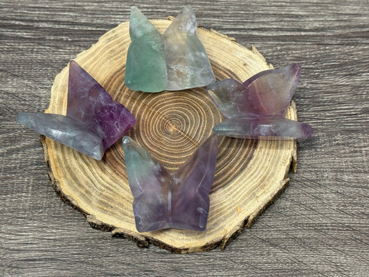 Fluorite Butterfly Carvings