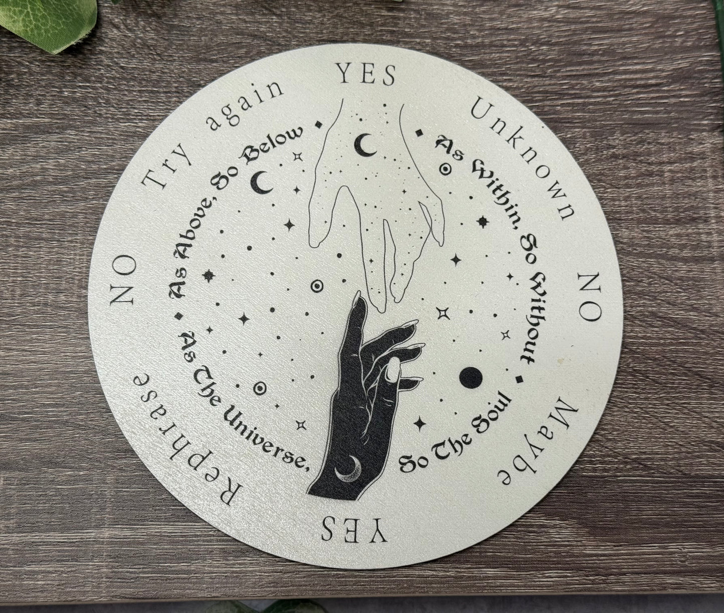 Pendulum Board - Hands and Universe - double sided