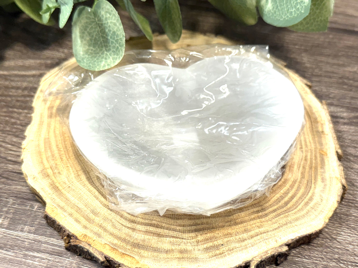 Selenite Bowls Heart Shape