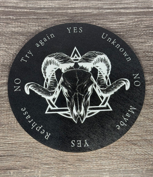 Pendulum Board - Goat Skull - double sided