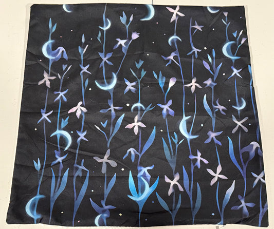 Crescent Moon Floral Night Pillow Case