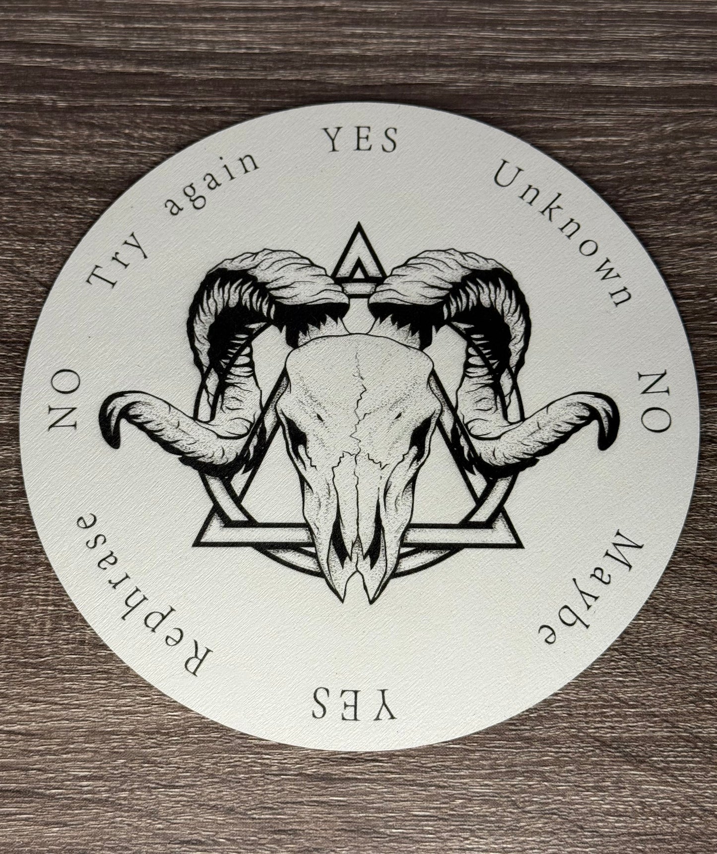 Pendulum Board - Goat Skull - double sided