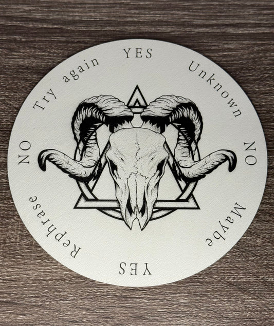 Pendulum Board - Goat Skull - double sided