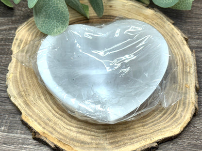 Selenite Bowls Heart Shape