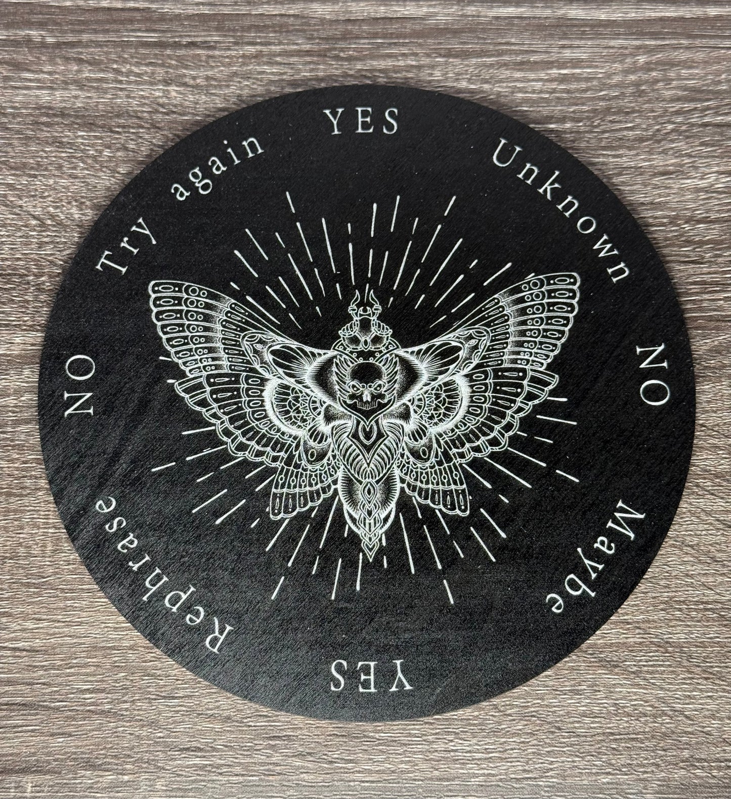 Pendulum Board - Deadhead Moth- double sided