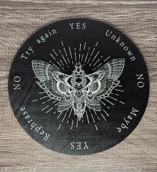 Pendulum Board - Deadhead Moth- double sided